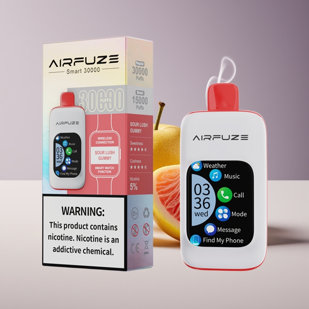 AirFuze Smart 30000 Puffs Disposable Vape Sur Klæbrig Gummibær Engros Danmark 900mAh