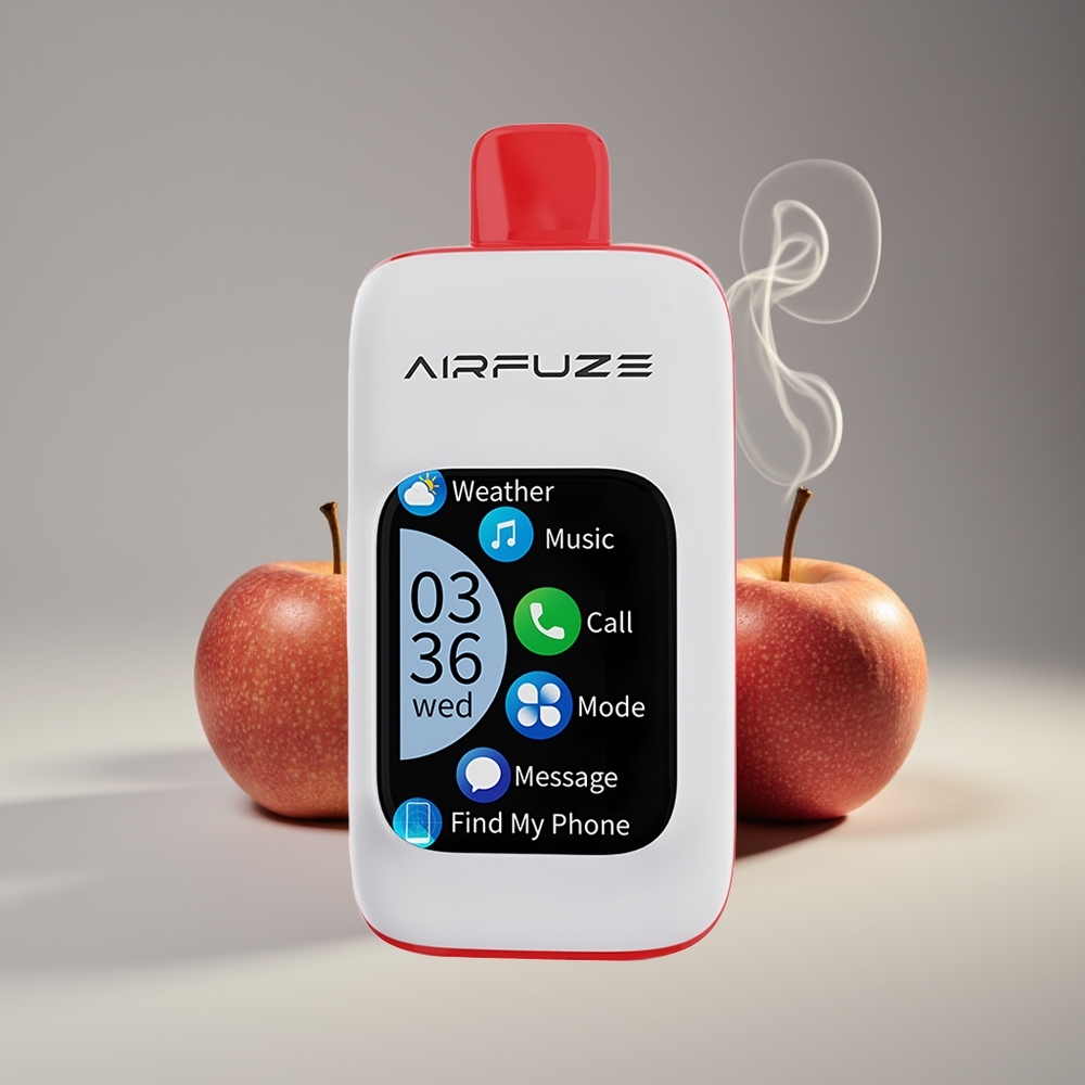 AirFuze Smart 30000 Puffs Engros Danmark Triple Æble Type-C Display