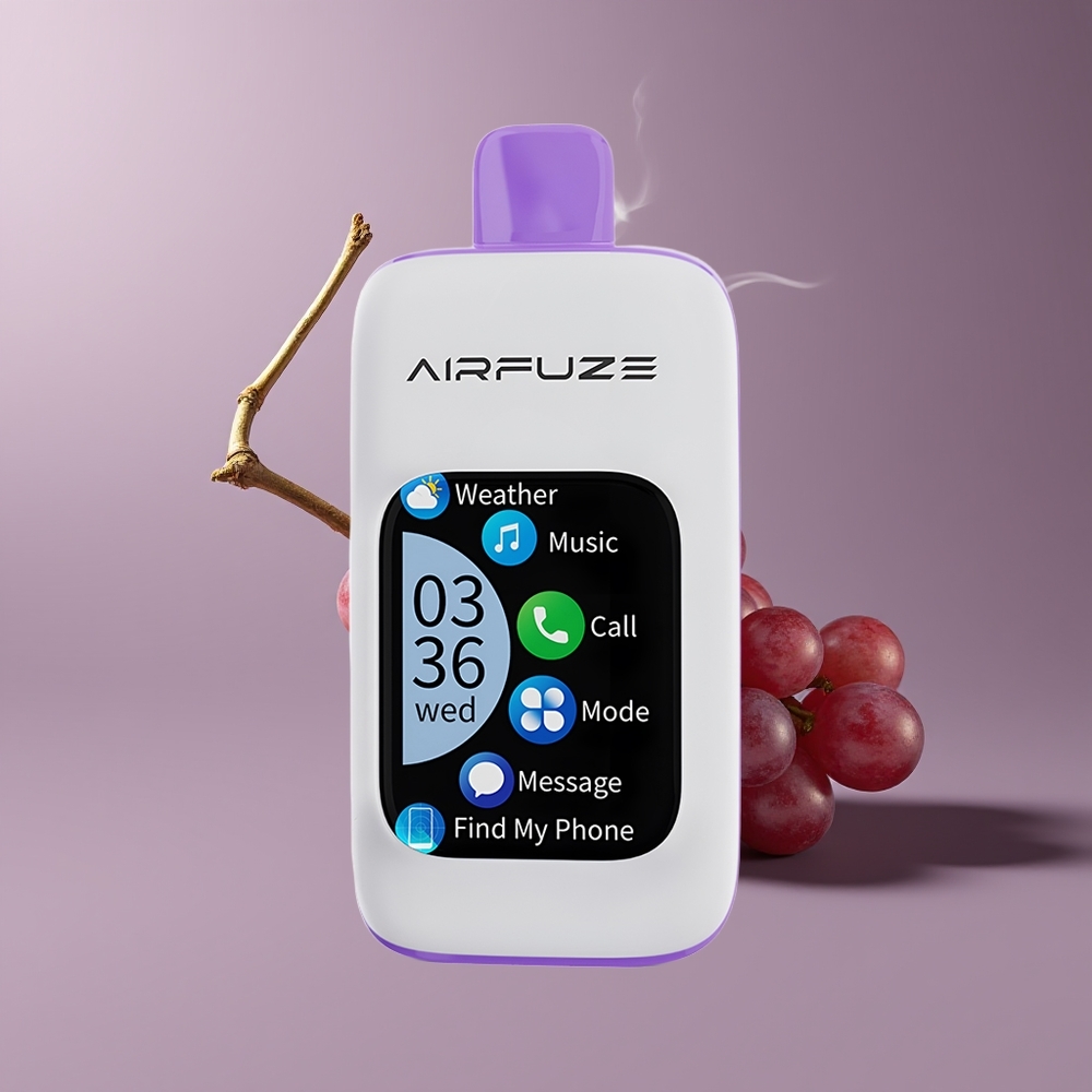 AirFuze Smart 30000 Puffs Type-C Disposable Vape Grape Burst Engros Danmark