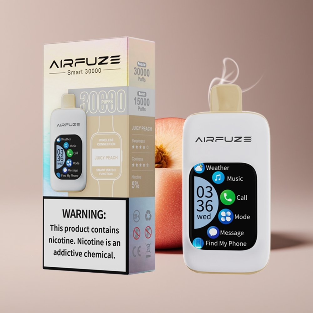 AirFuze Smart 30000 Puffs Type-C Engros Danmark Juicy Peach (Saftig Fersken)