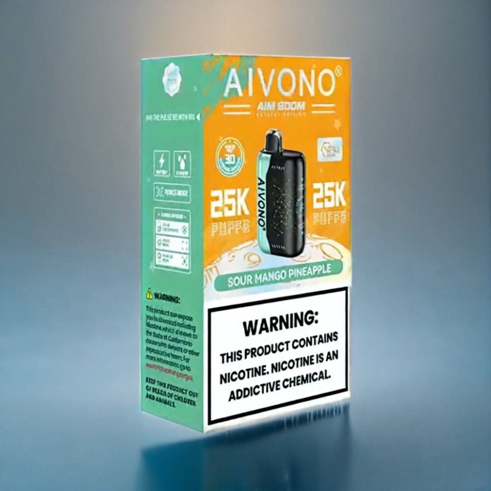 Aivono AIM BOOM 25000 Puffs Sur Mango Ananas Engros Danmark 650mAh