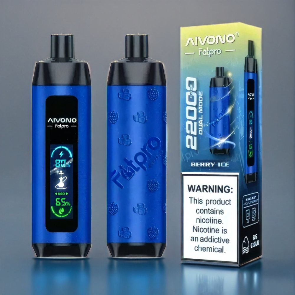Aivono AIM FATPRO 22000 Puffs Bær Is Engros Danmark 28ml E-liquid