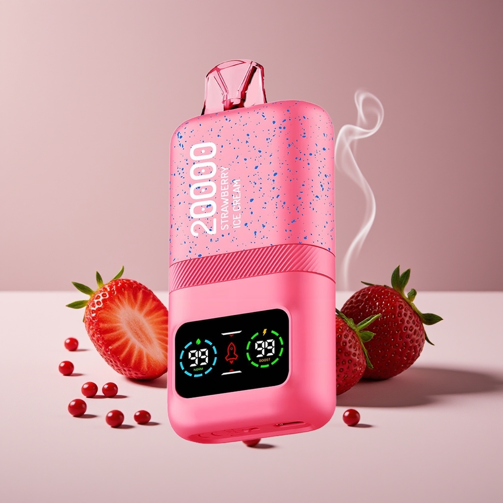 Aivono AIM MAGIC 20000 Puffs Dual Mesh Engros Danmark Jordbær Iscreme