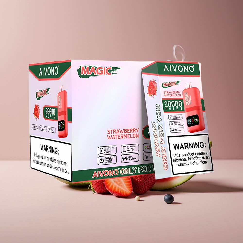 Aivono AIM MAGIC 20000 Puffs Type-C Engros Danmark Jordbær Vandmelon