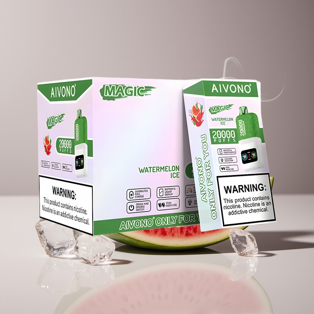 Aivono AIM MAGIC 20000 Puffs Vandmelon Is Engros Danmark Type-C Genopladelig