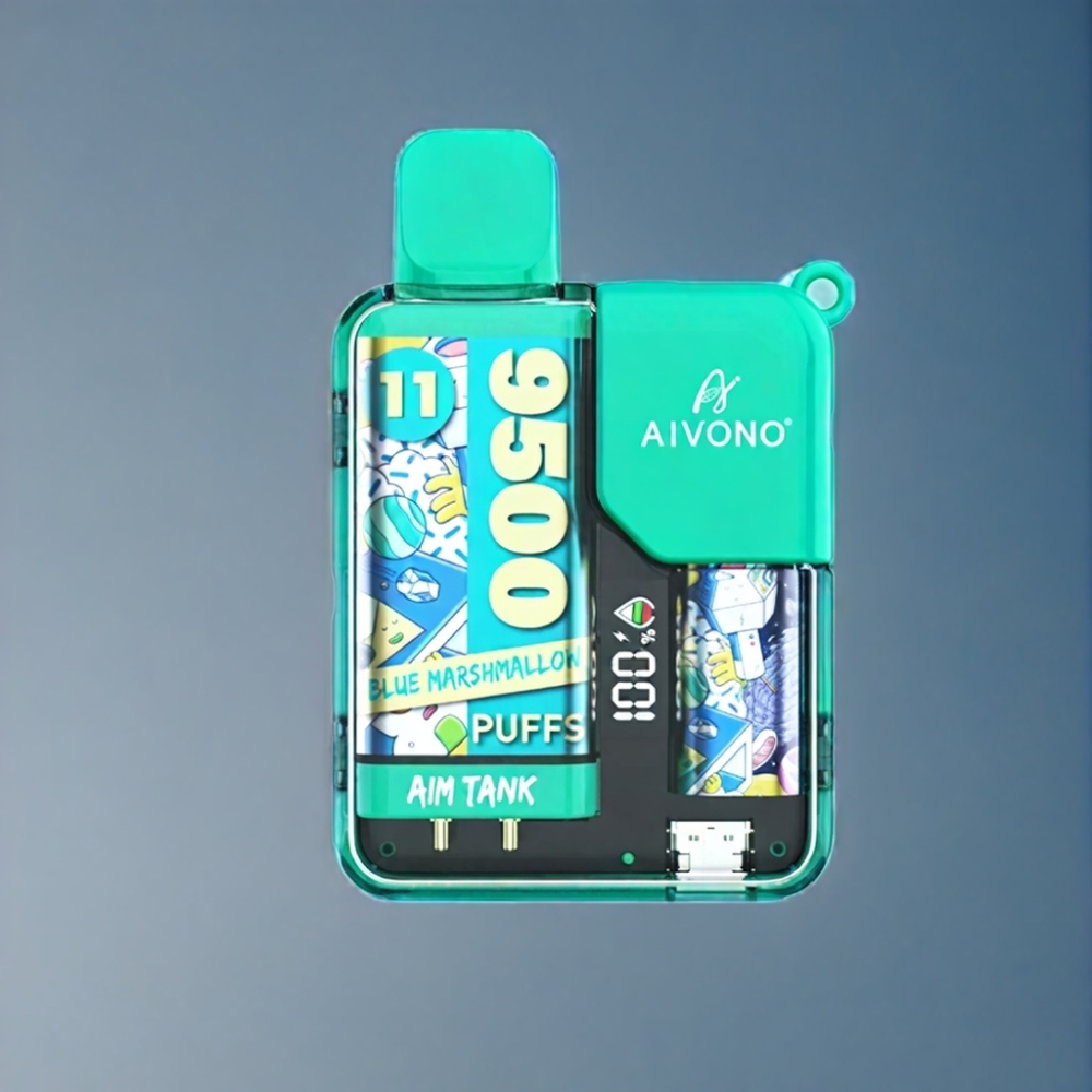 Aivono AIM-TANK 9500 Puffs Blå Marshmallow 18ml Engros Danmark