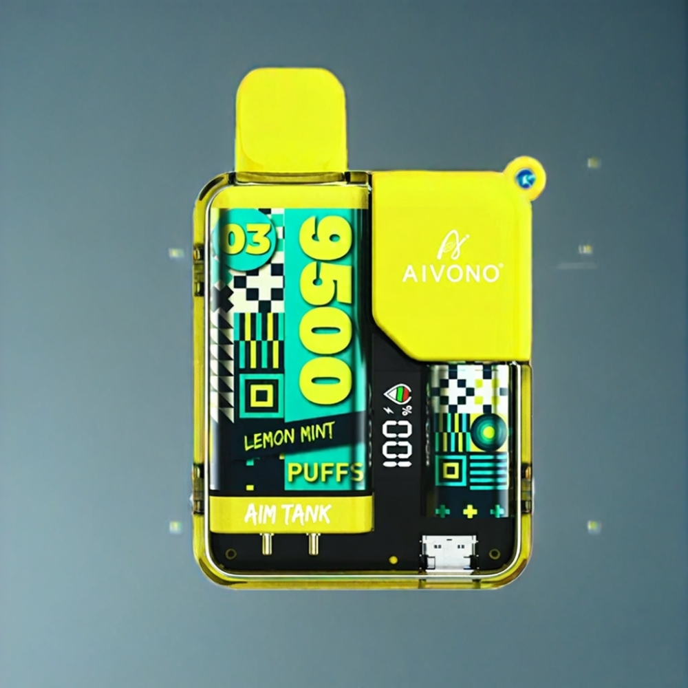 Aivono AIM-TANK 9500 Puffs Citron Mynte 18ml Engros Danmark