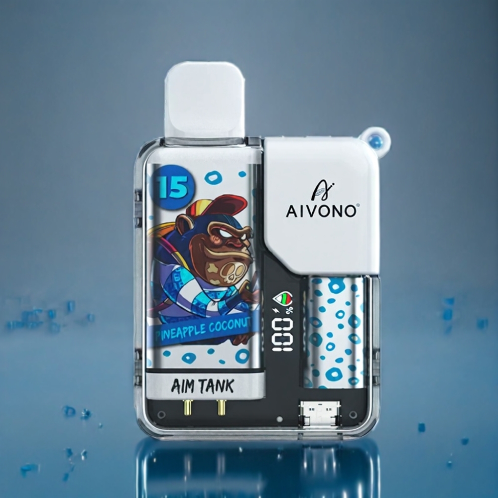 Aivono AIM-TANK Ananas Kokos 9500 Puffs 18ml Engros Danmark