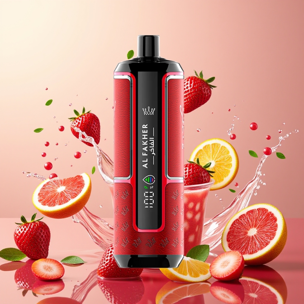 Al Fakher Crown Bar 15K Hypermax 600mAh Engros Danmark Jordbær Punch