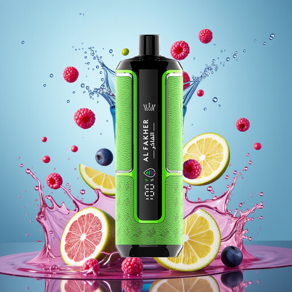 Al Fakher Crown Bar 15K Hypermax Engros Danmark 600mAh Blå Hindbær Lemonade