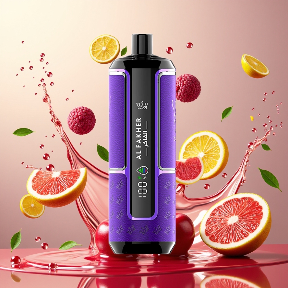 Al Fakher Crown Bar 15K Hypermax Engros Danmark 600mAh Kirsebær Fiesta