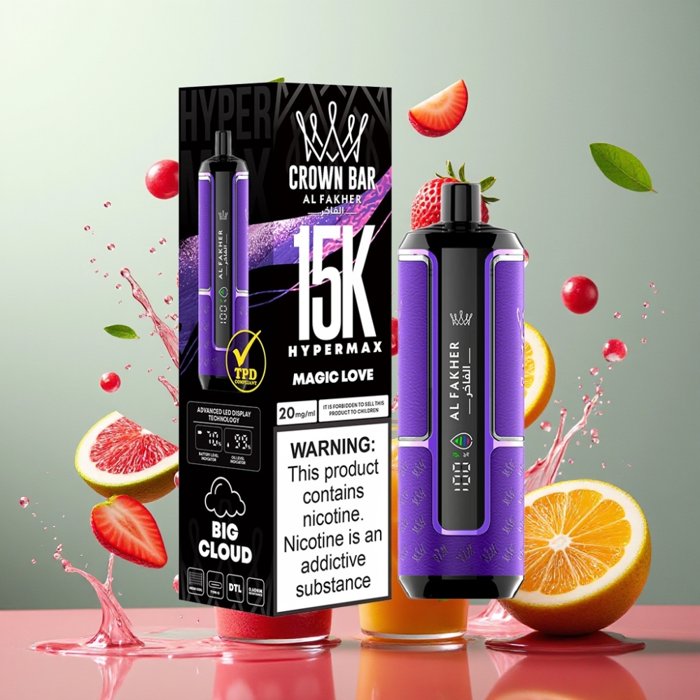 Al Fakher Crown Bar 15K Hypermax Magisk Kærlighed Engros Danmark 22ml