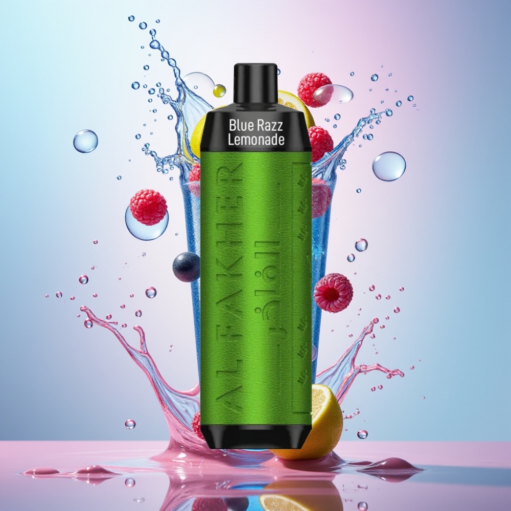 Al Fakher Crown Bar 8000 18ml Engros Danmark Blå Hindbær Lemonade