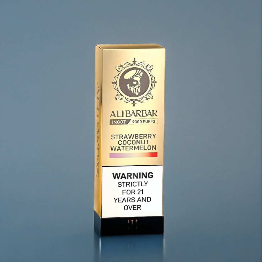 Alibarbar Ingot 9000 Puffs Jordbær Kokos Vandmelon 2350mah Engros Danmark