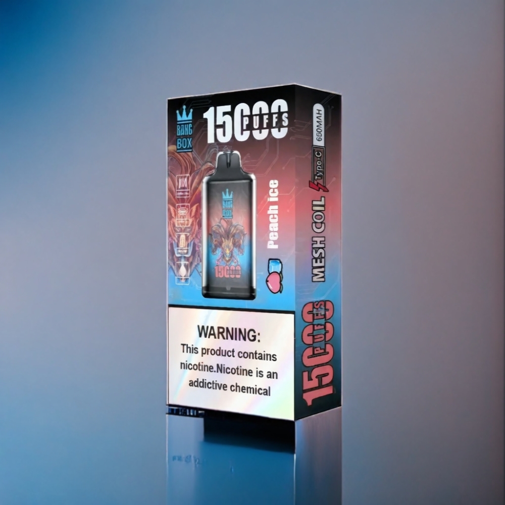 Bang Box 15000 Puffs Fersken Is 23ml Engros Danmark