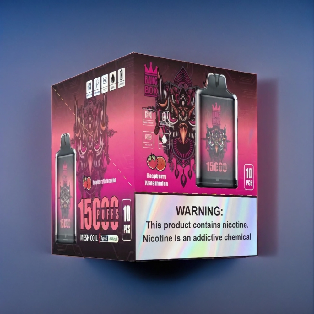 Bang Box 15000 Puffs Hindbær Vandmelon 23ml Engros Danmark