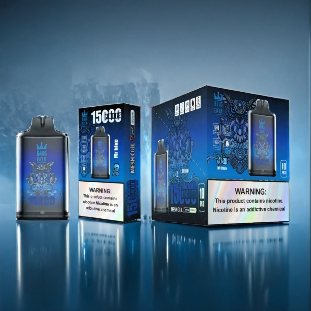 Bang Box 15000 Puffs Hr Blå Engros Danmark 23ml