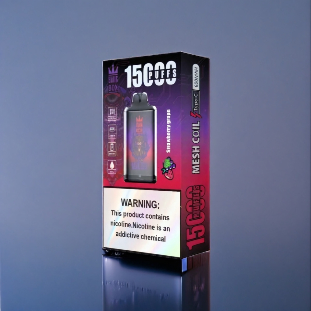 Bang Box 15000 Puffs Jordbær Drue 23ml Engros Danmark