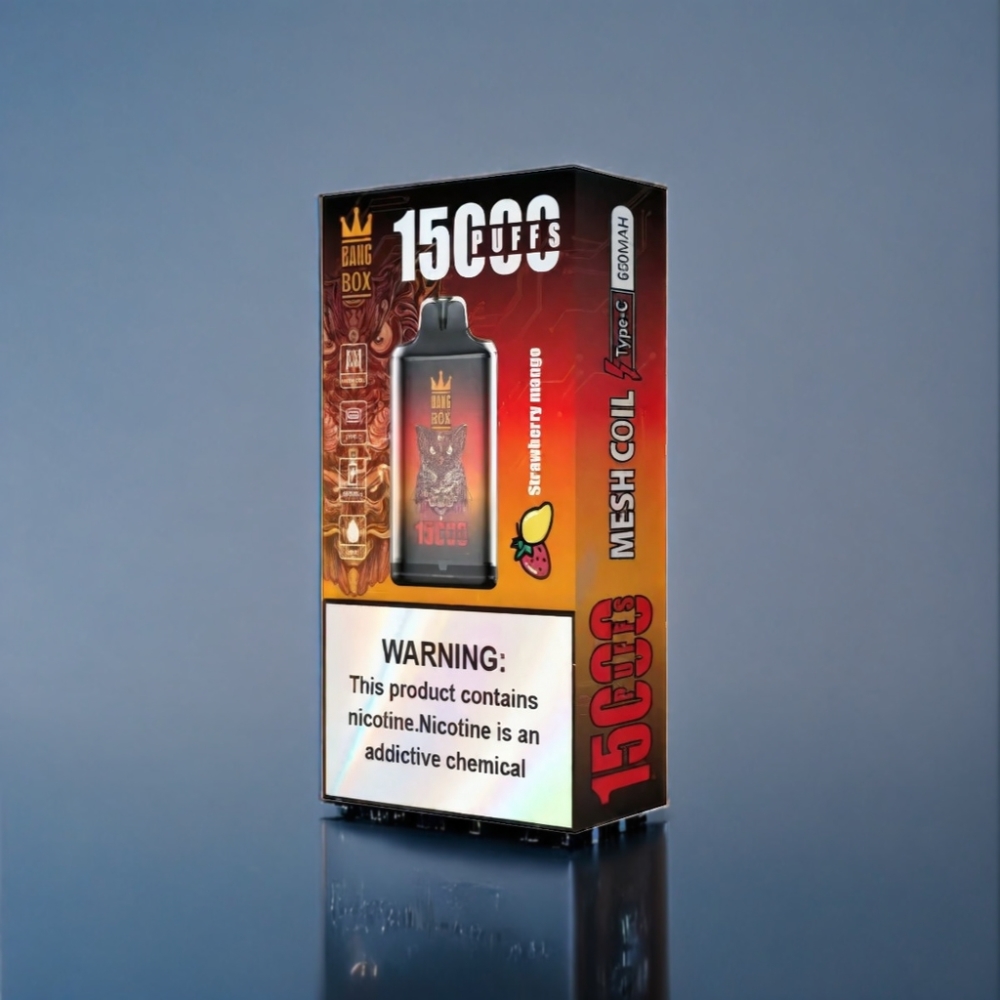 Bang Box 15000 Puffs Jordbær Mango 5% Engros Danmark