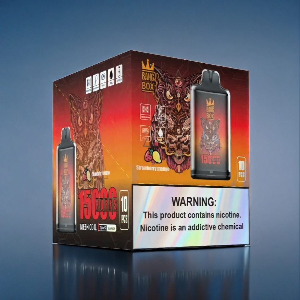 Bang Box 15000 Puffs Jordbær Mango 5% Engros Danmark