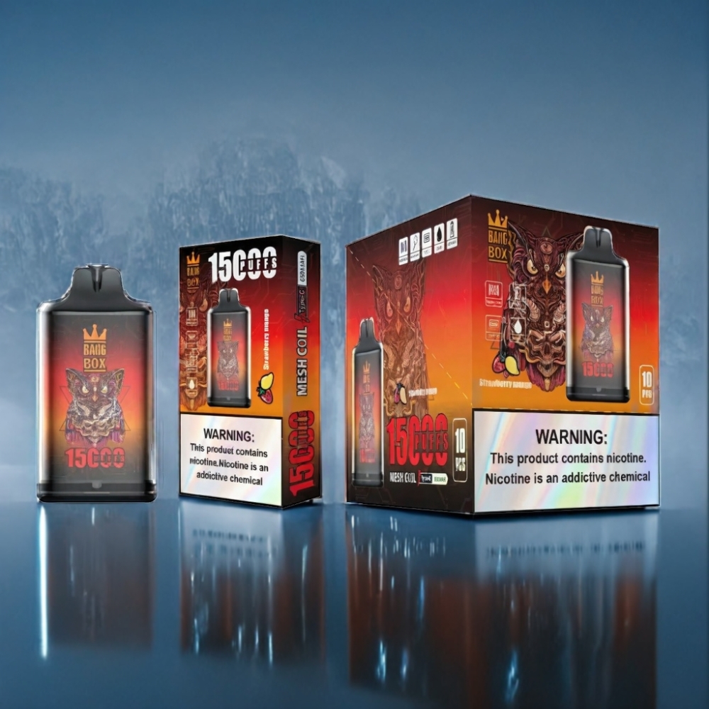 Bang Box 15000 Puffs Jordbær Mango 5% Engros Danmark