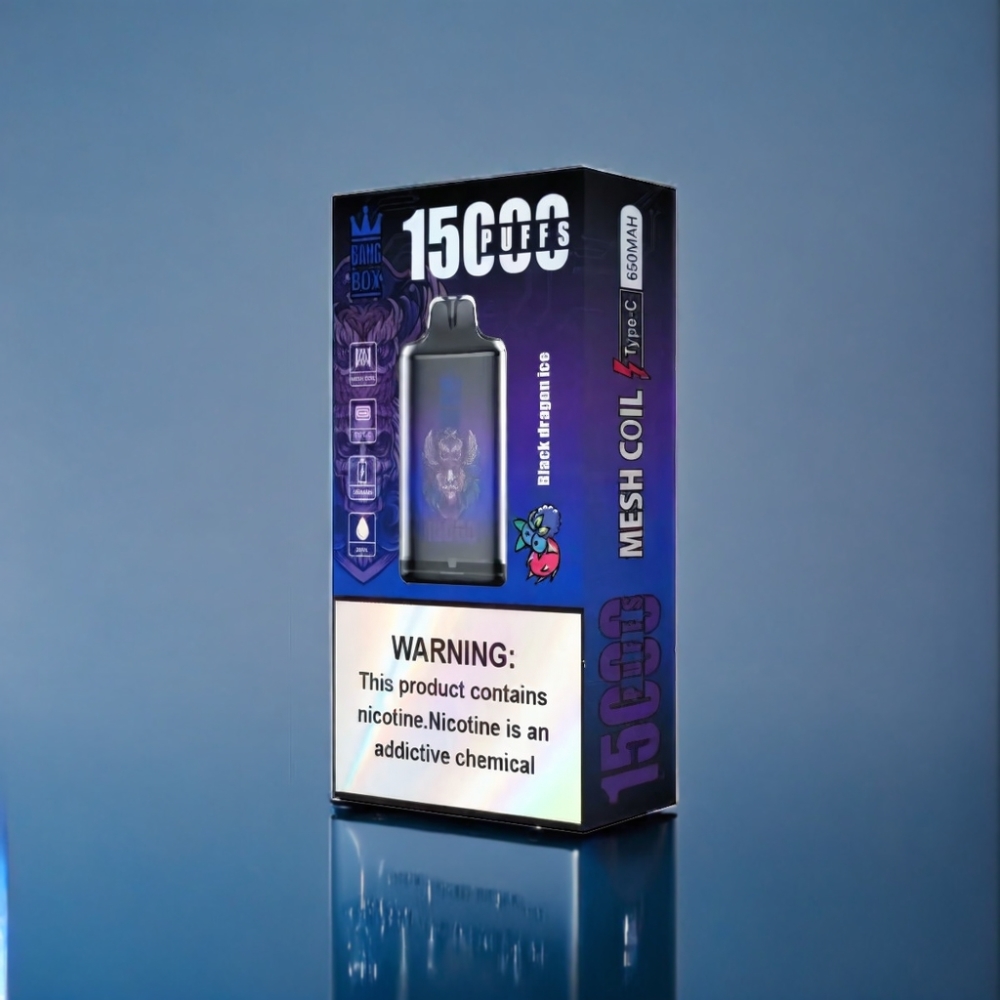 Bang Box 15000 Puffs Sort Drage Is Engros Danmark 23ml