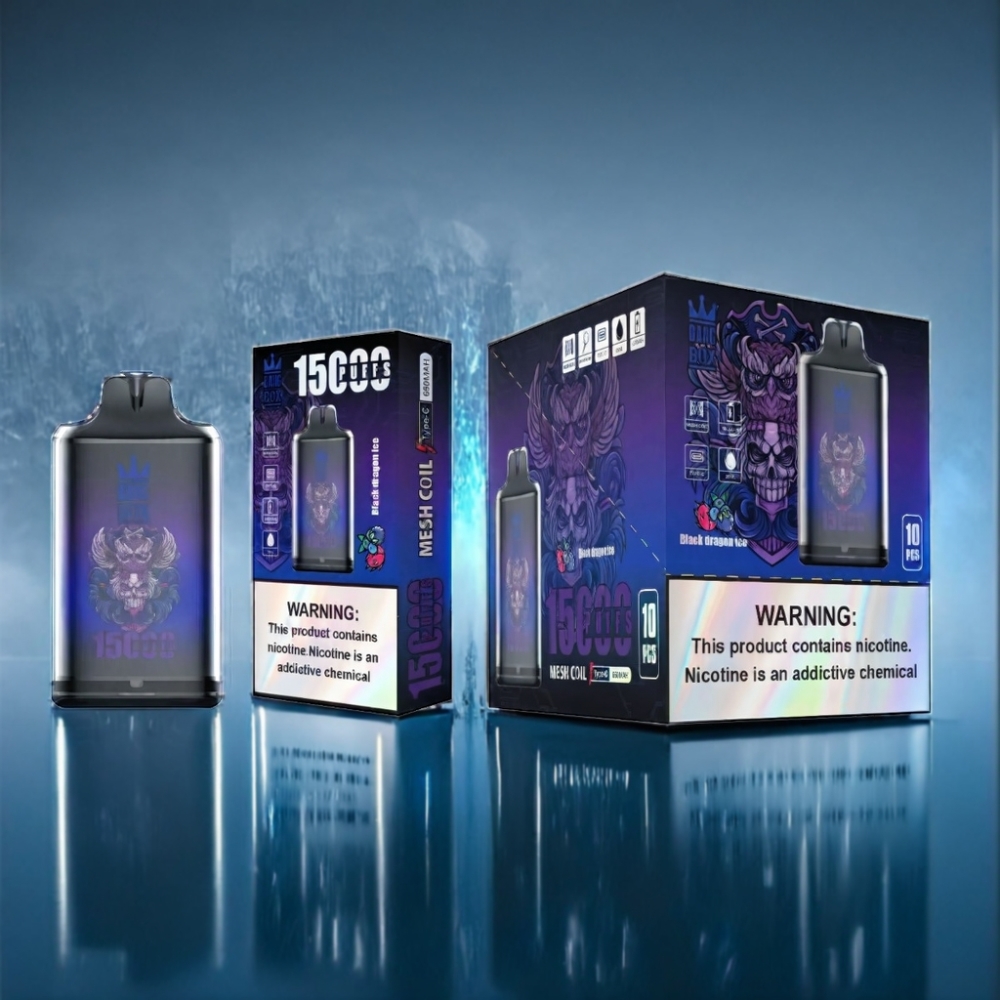 Bang Box 15000 Puffs Sort Drage Is Engros Danmark 23ml
