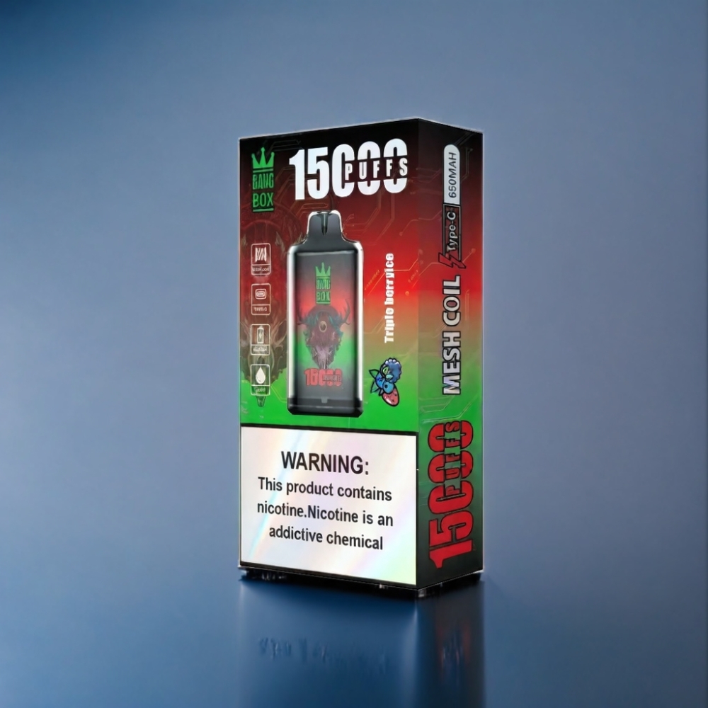 Bang Box 15000 Puffs Tre Bær Is Engros Danmark med 5% Nikotin