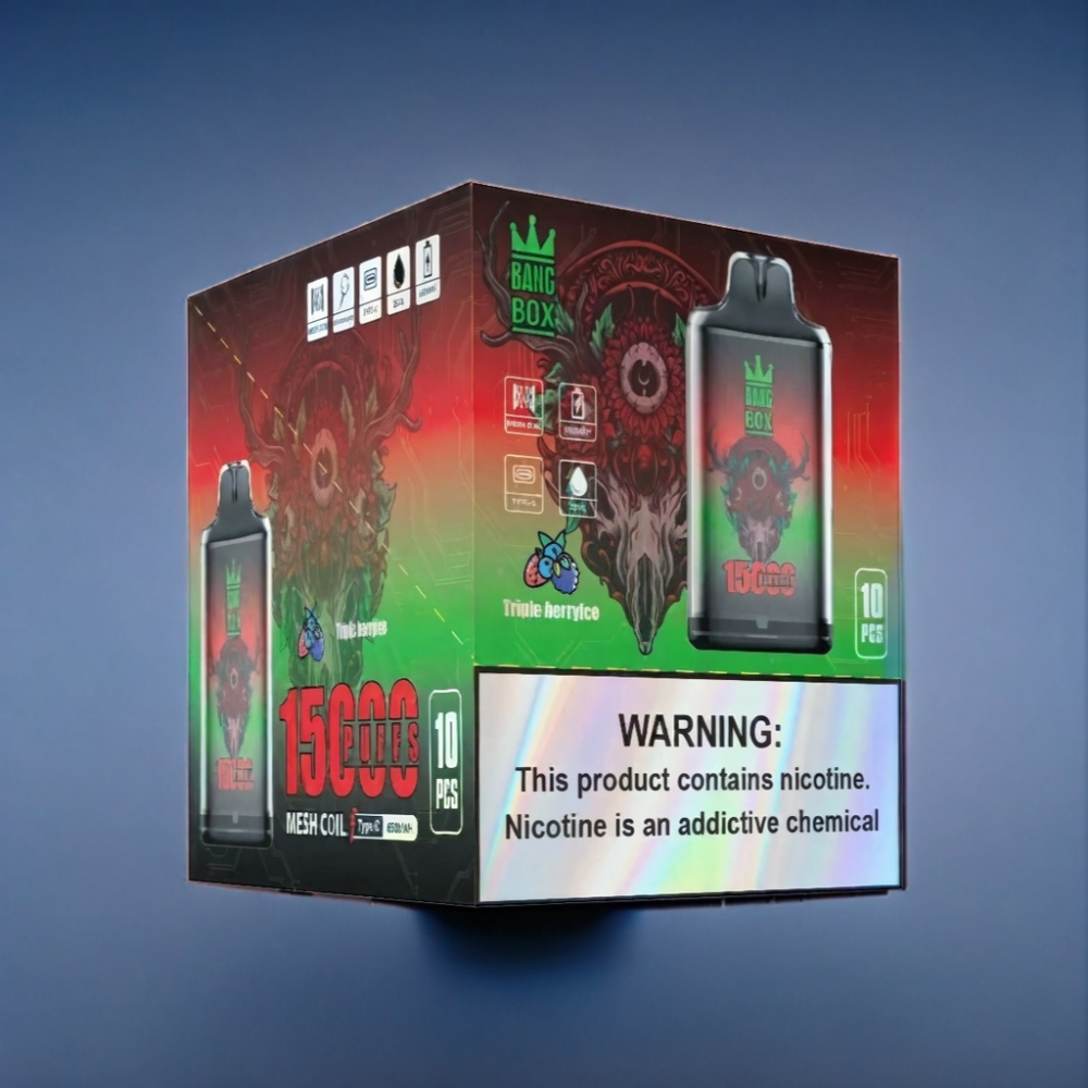Bang Box 15000 Puffs Tre Bær Is Engros Danmark med 5% Nikotin