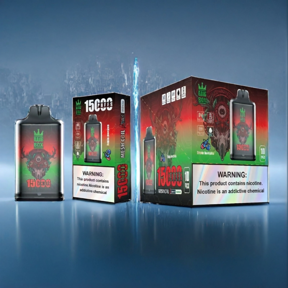 Bang Box 15000 Puffs Tre Bær Is Engros Danmark med 5% Nikotin