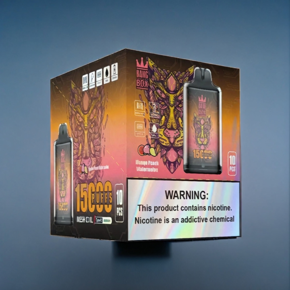 Bang Box Engros Danmark 15000 Puffs Mango Fersken Vandmelon 23ml