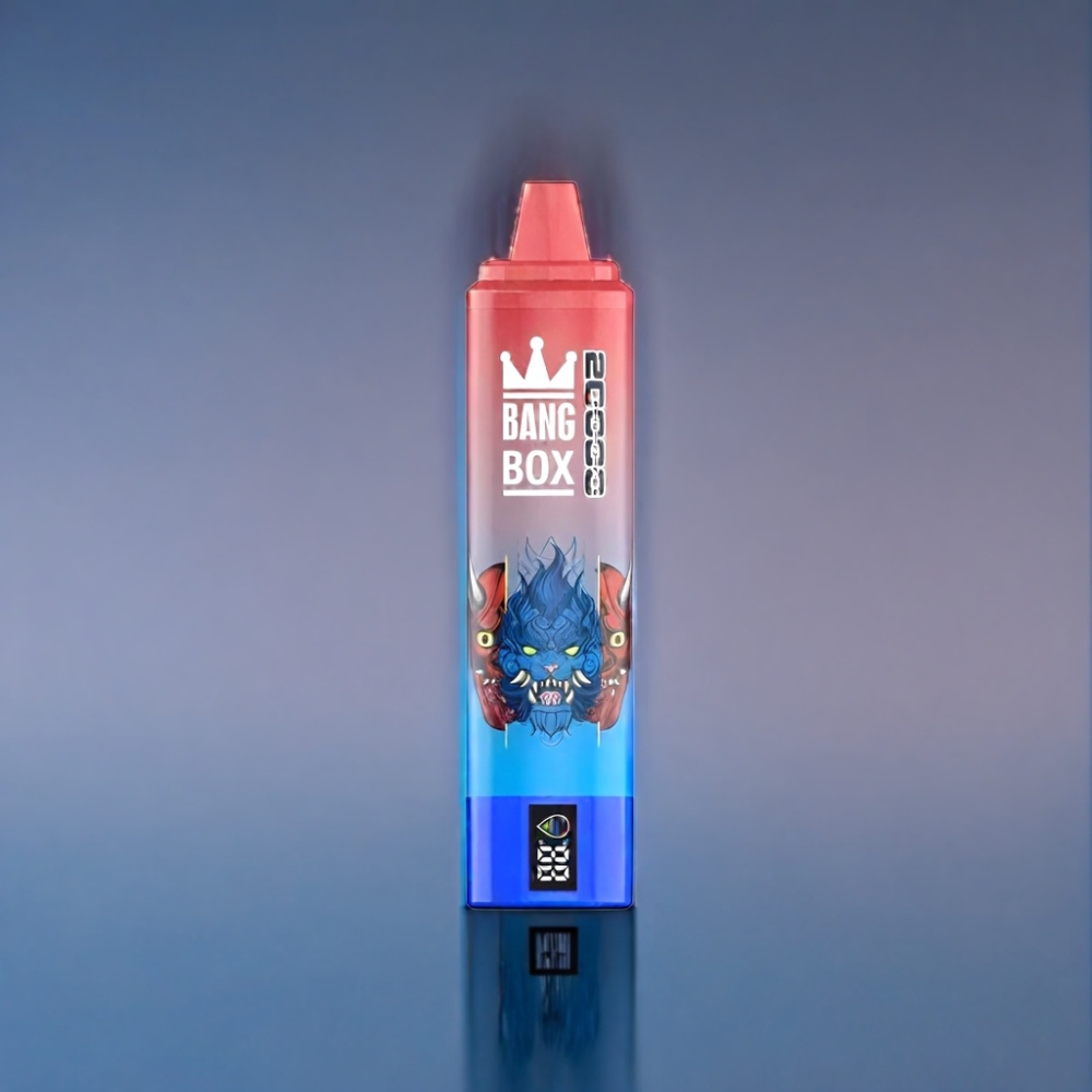 Bang Box 20000 Puffs Blå Hindbær Is Engros Danmark Mesh Coil