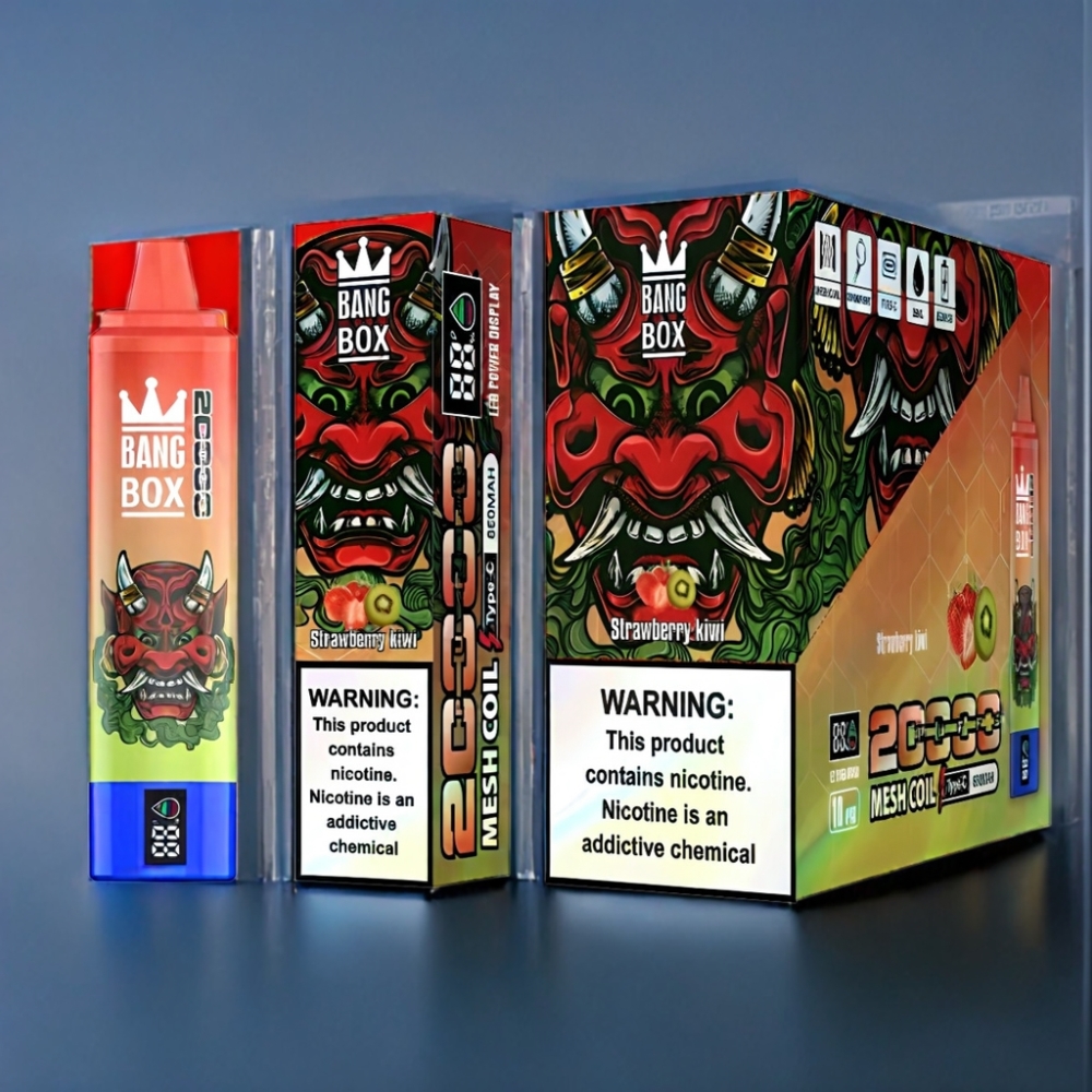 Bang Box 20000 Puffs Jordbær Kiwi 35ml Engros Danmark