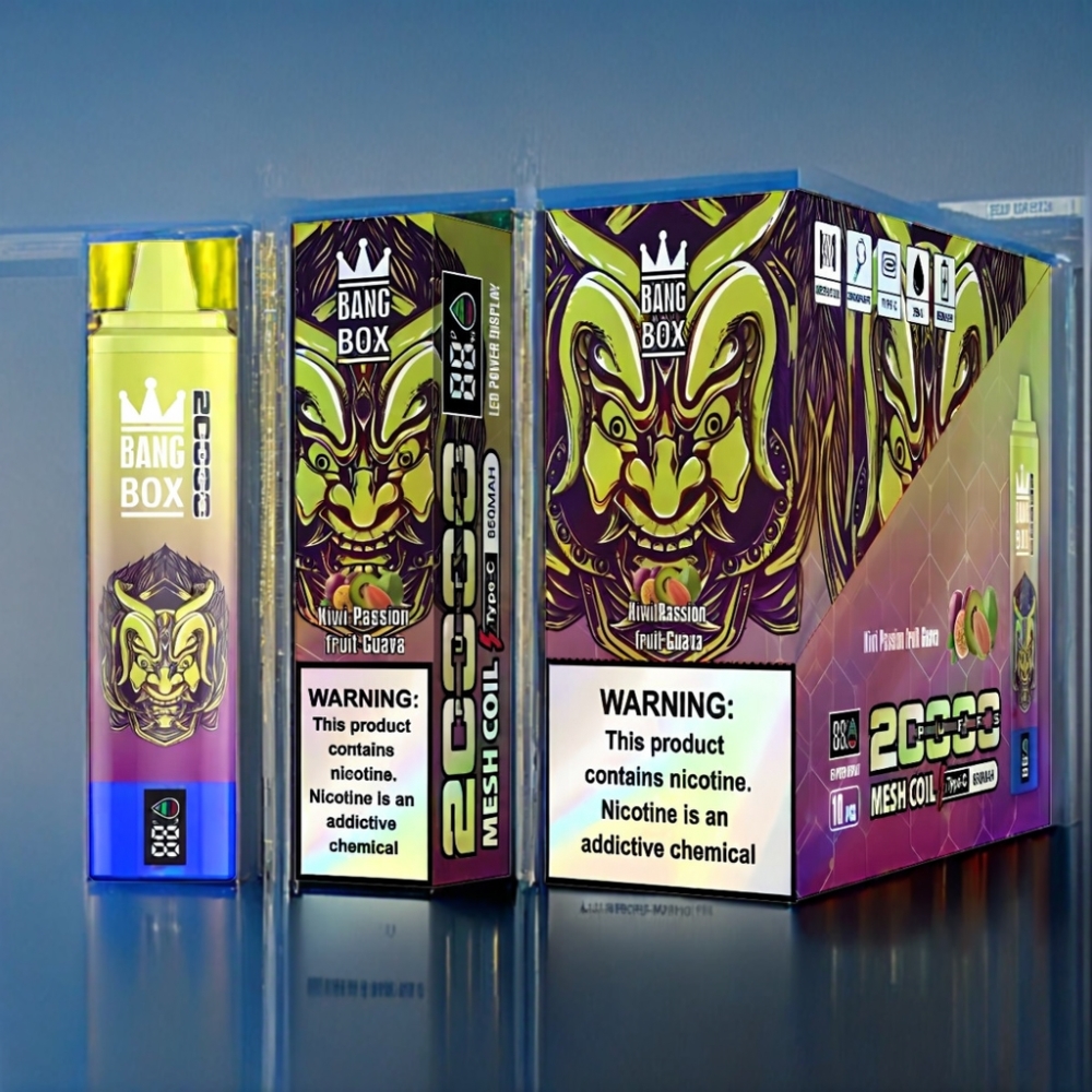 Bang Box 20000 Puffs Kiwi Passionsfrugt Guava Engros Danmark 850mah