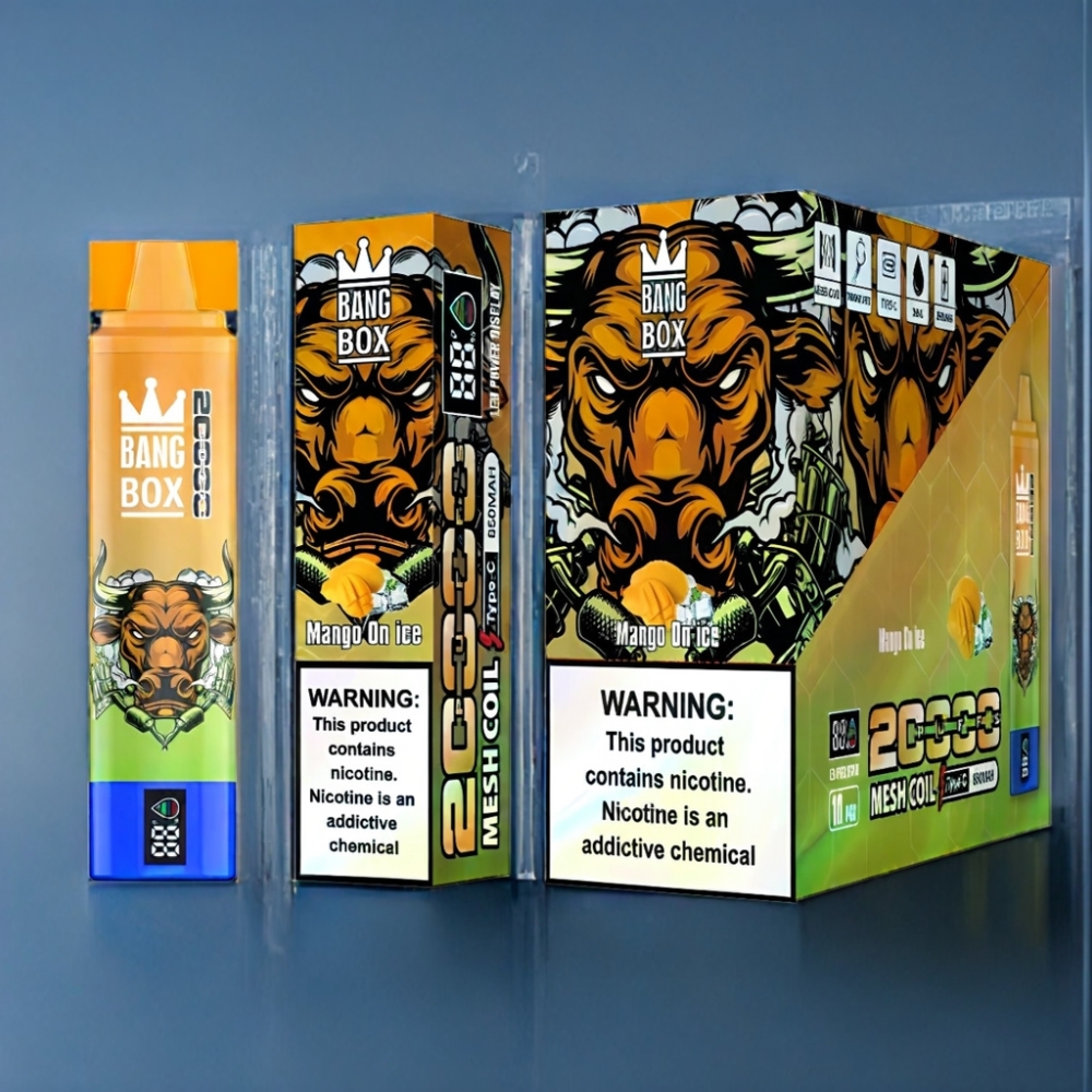 Bang Box 20000 Puffs Mango På Is Engros Danmark Mesh Coil