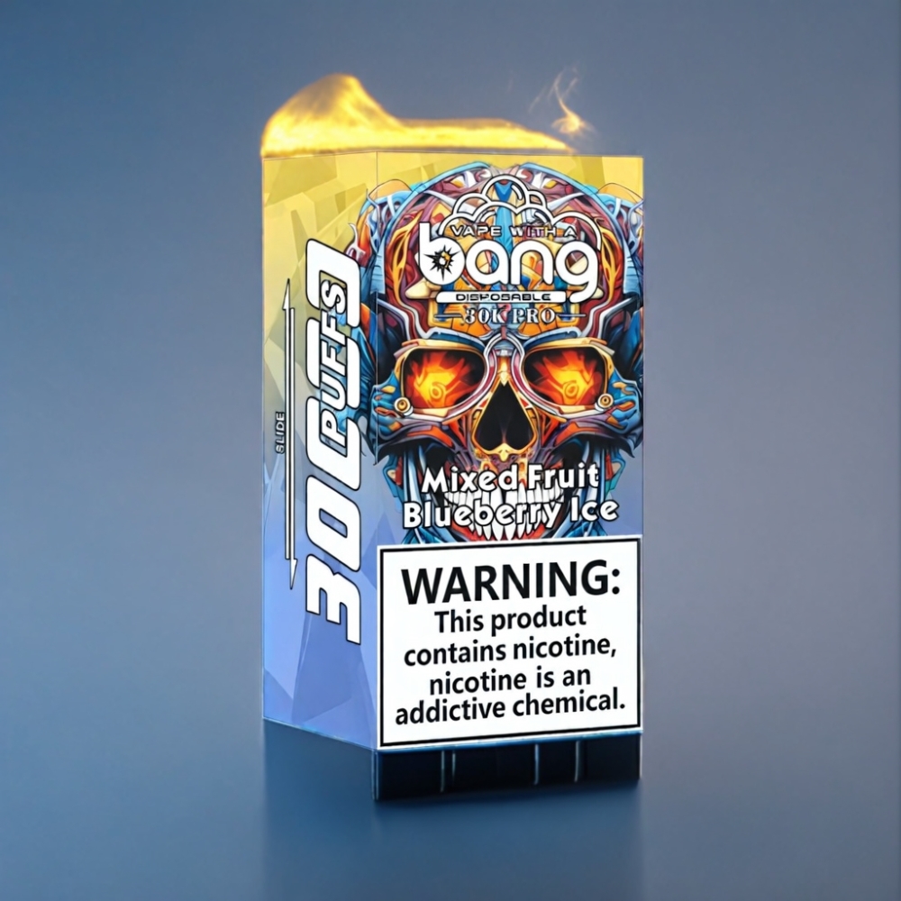 Bang 30K Pro 30000 Puffs Engros Danmark Blandet Frugt & Blåbær Is Dual-Smagssystem