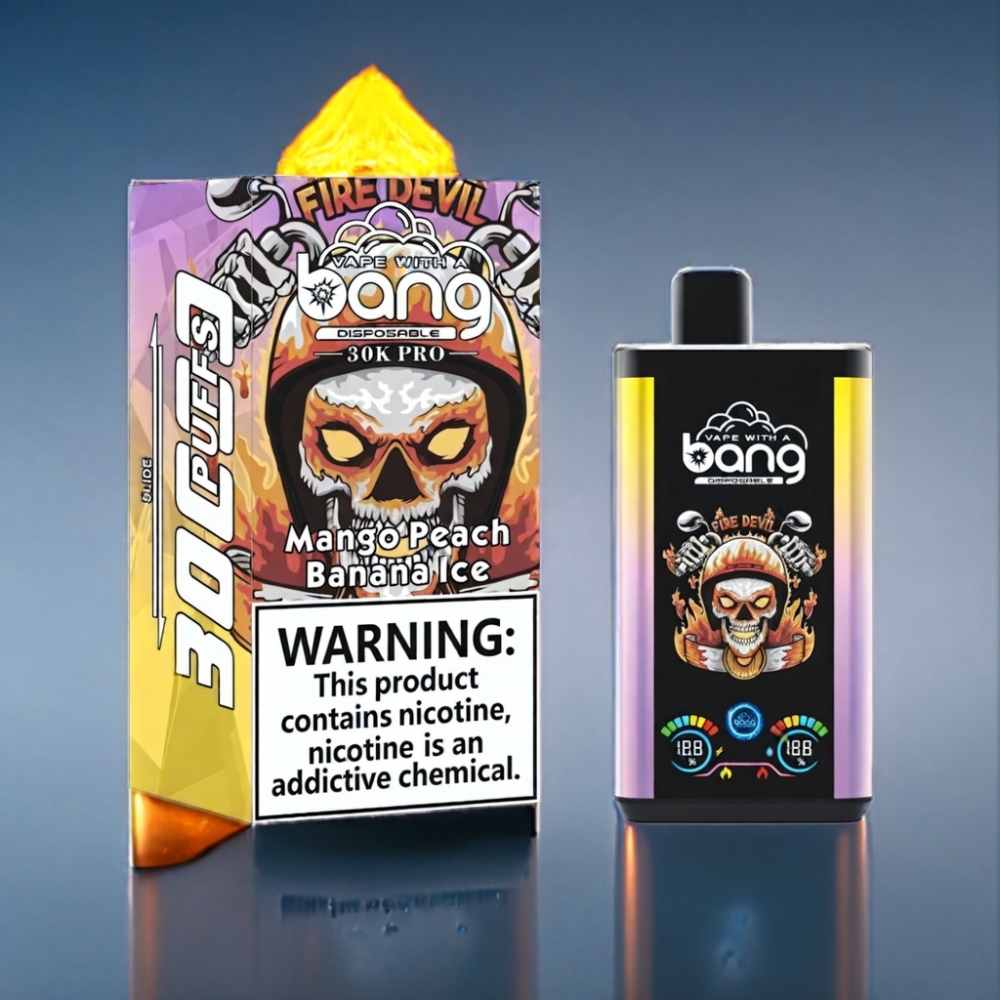Bang 30K Pro 36ml Engros Danmark Mango Fersken & Banan Is