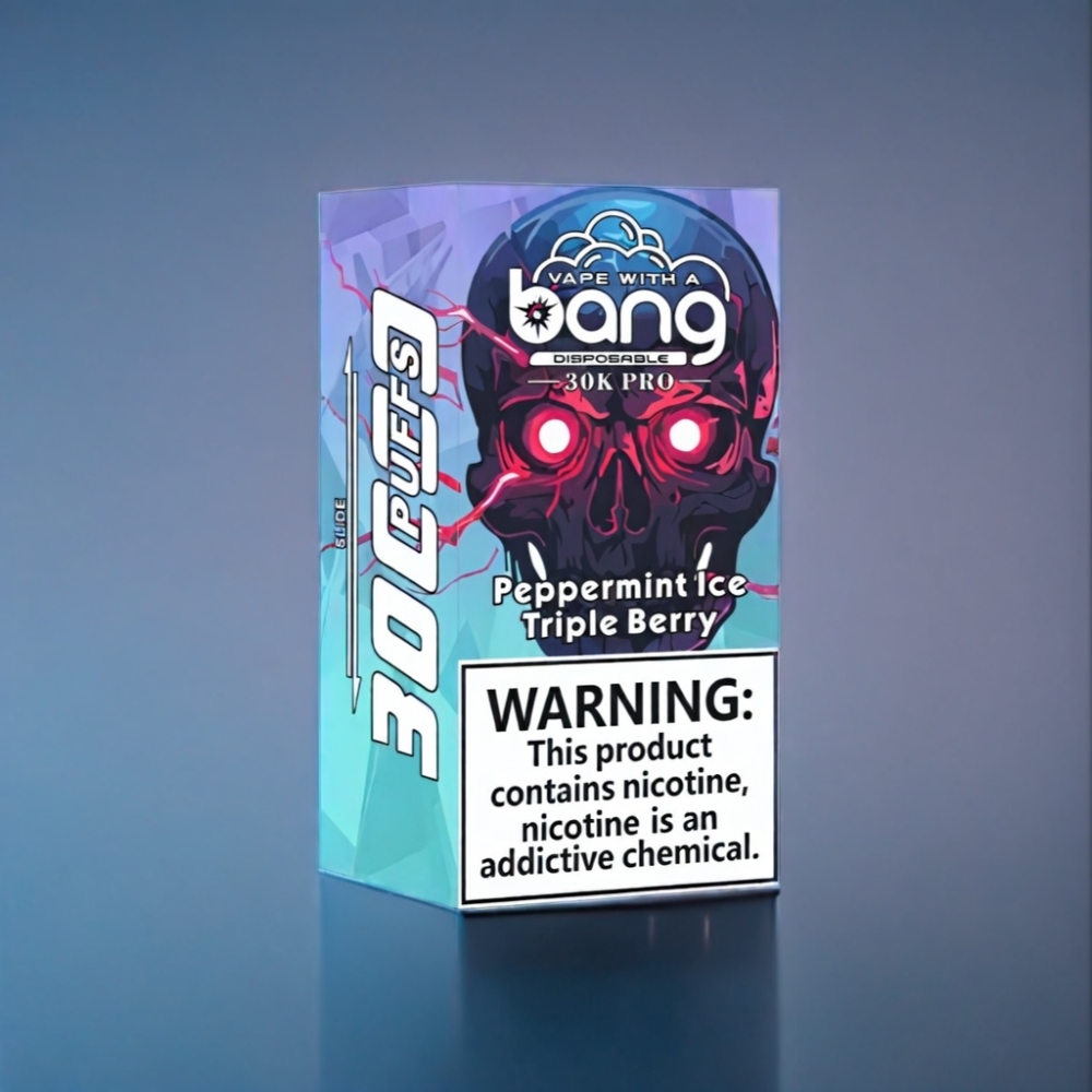 Bang 30K Pro 36ml Engros Danmark Pebermynte Is & Triple Bær