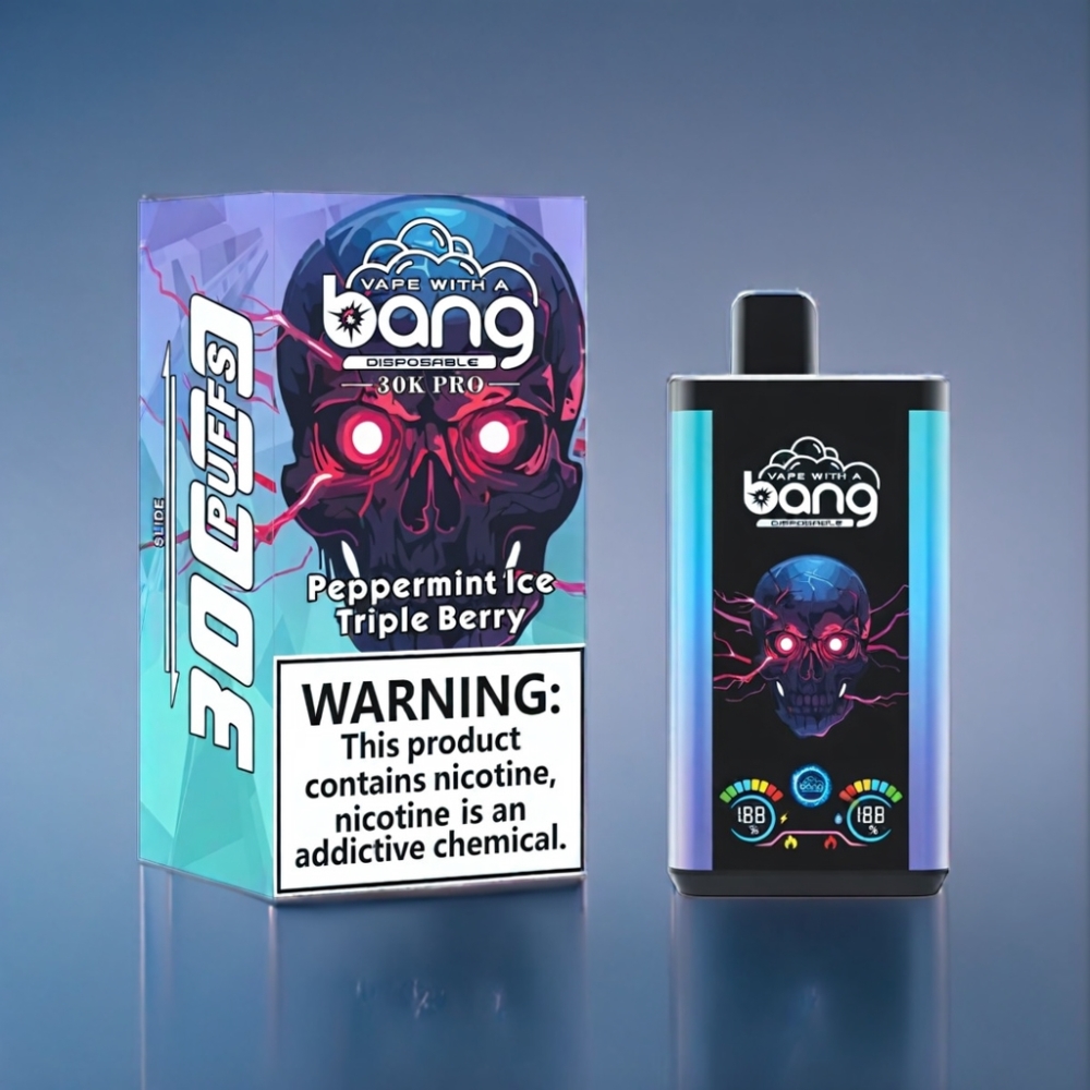 Bang 30K Pro 36ml Engros Danmark Pebermynte Is & Triple Bær