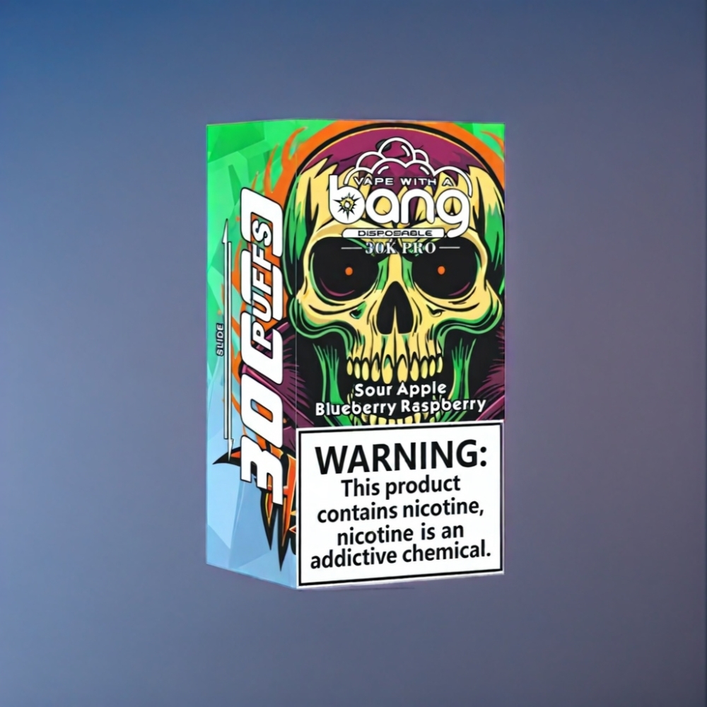 Bang 30K Pro 36ml Engros Danmark Sur Æble & Blåbær Hindbær