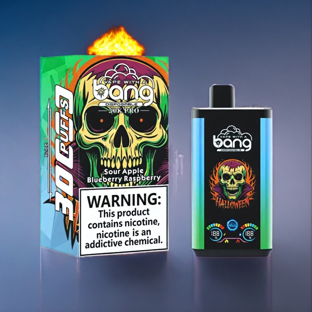 Bang 30K Pro 36ml Engros Danmark Sur Æble & Blåbær Hindbær