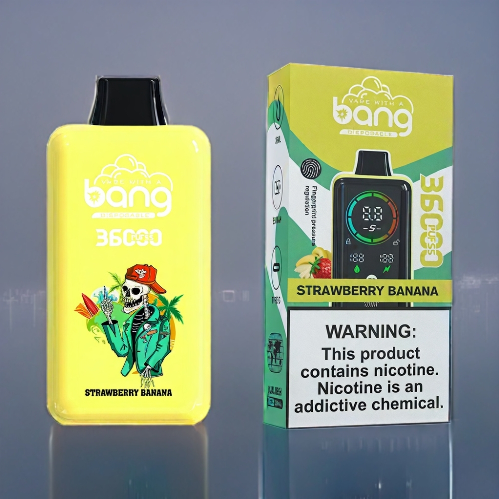 Bang 36000 Power Engros Danmark Jordbær Banan 36ml