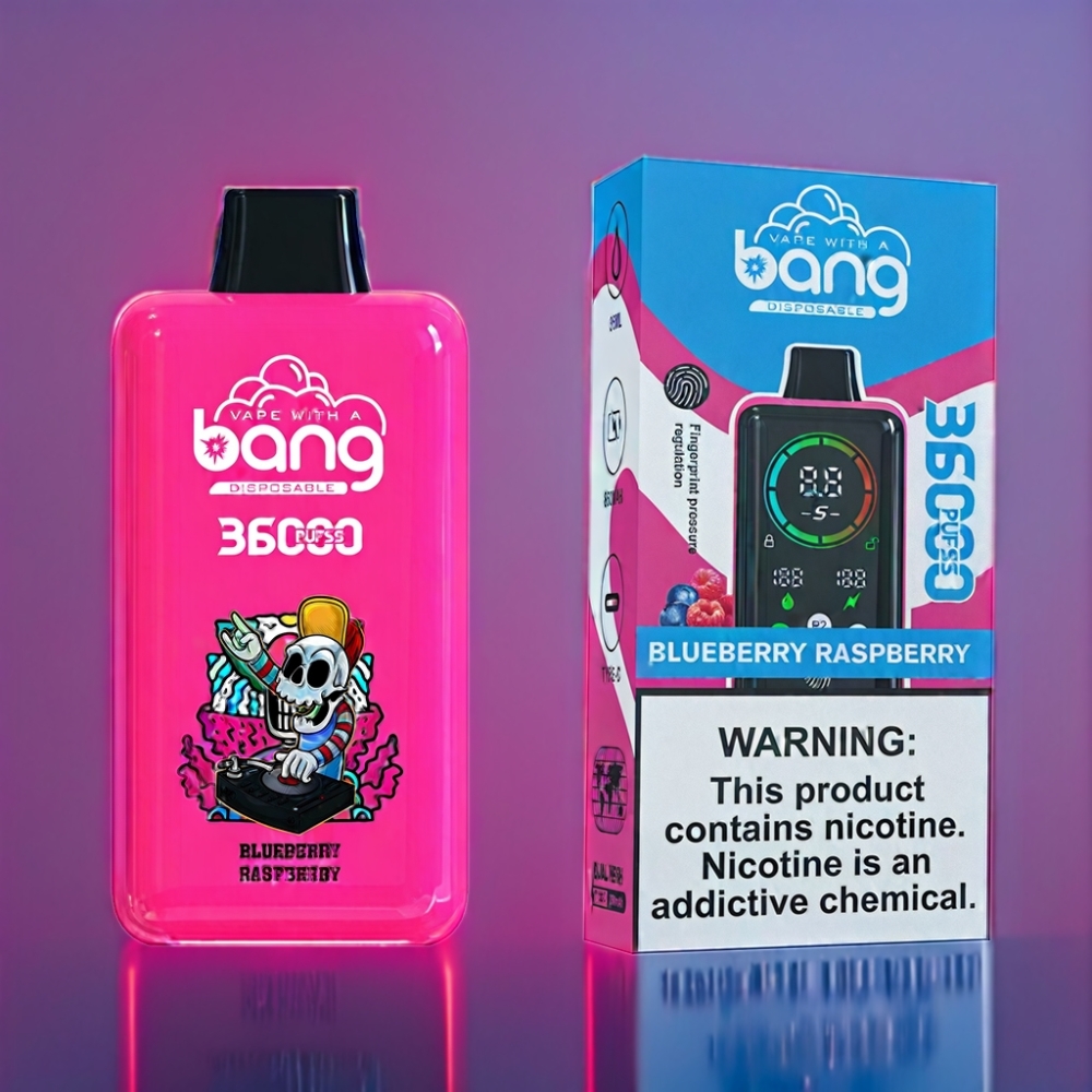 Bang 36000 Power Engros Danmark Engangs Vape Blåbær Hindbær 36000 Puf