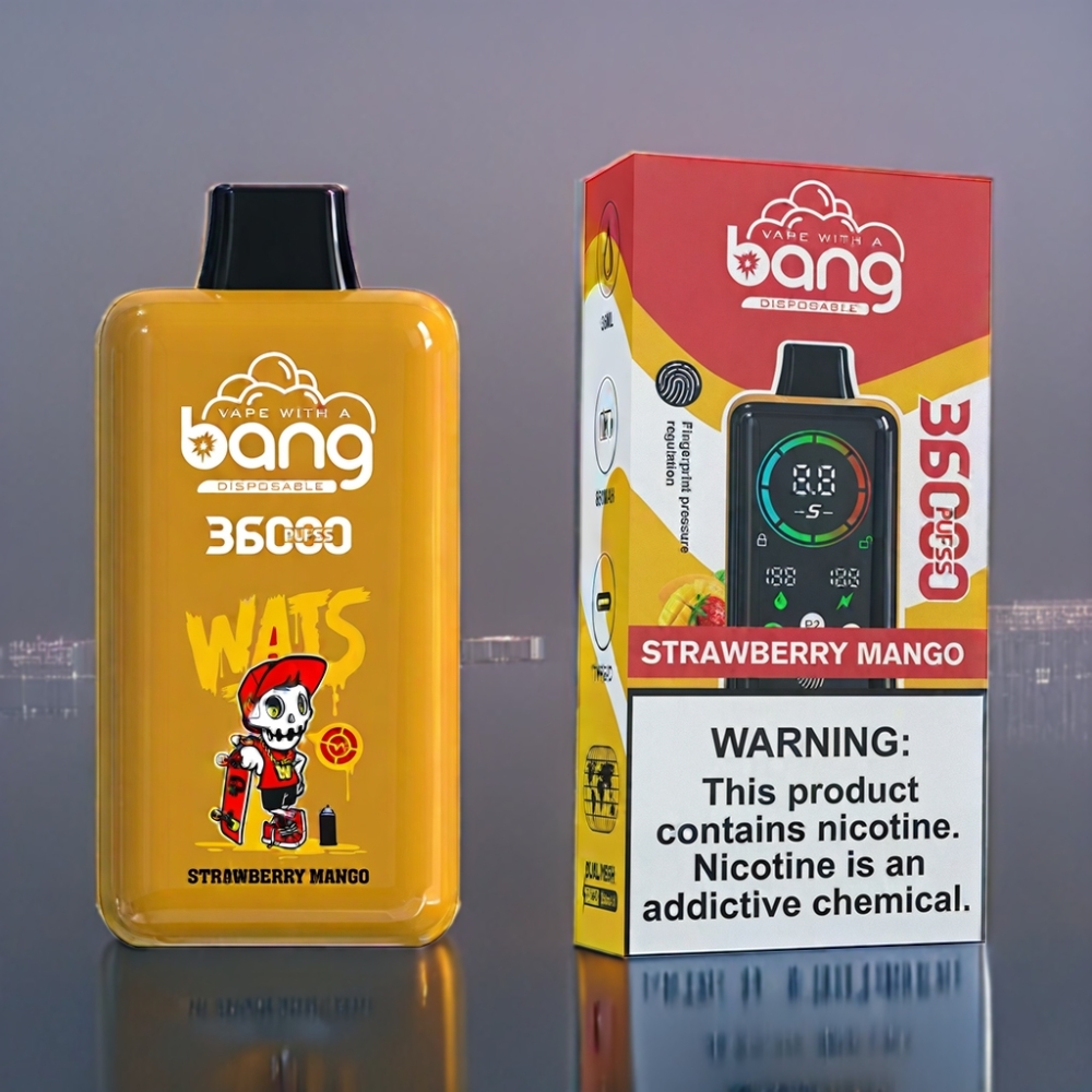 Bang 36000 Power Engros Danmark Engangs Vape Jordbær Mango 36ml