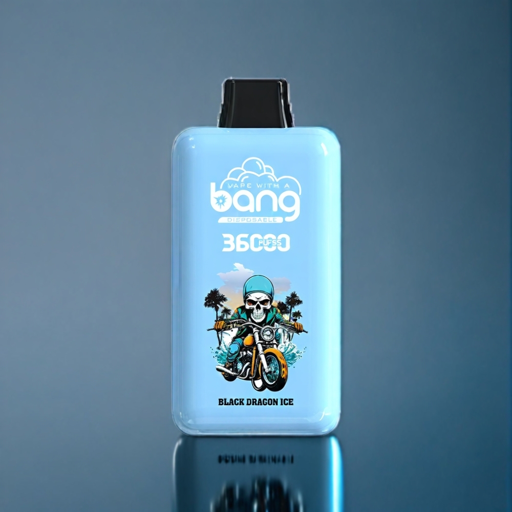 Bang 36000 Power Engros Danmark Engangs Vape Sort Drage Is med 36000 Puf