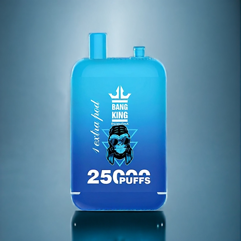 Bang King 25000 Puffs Engros Danmark Blå Hindbær Is Dual Pod System