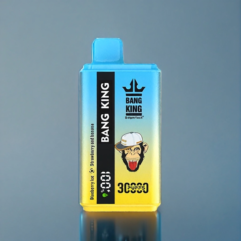Bang King 30000 Puffs 36ml Engros Danmark Blåbær Is Jordbær Og Banan