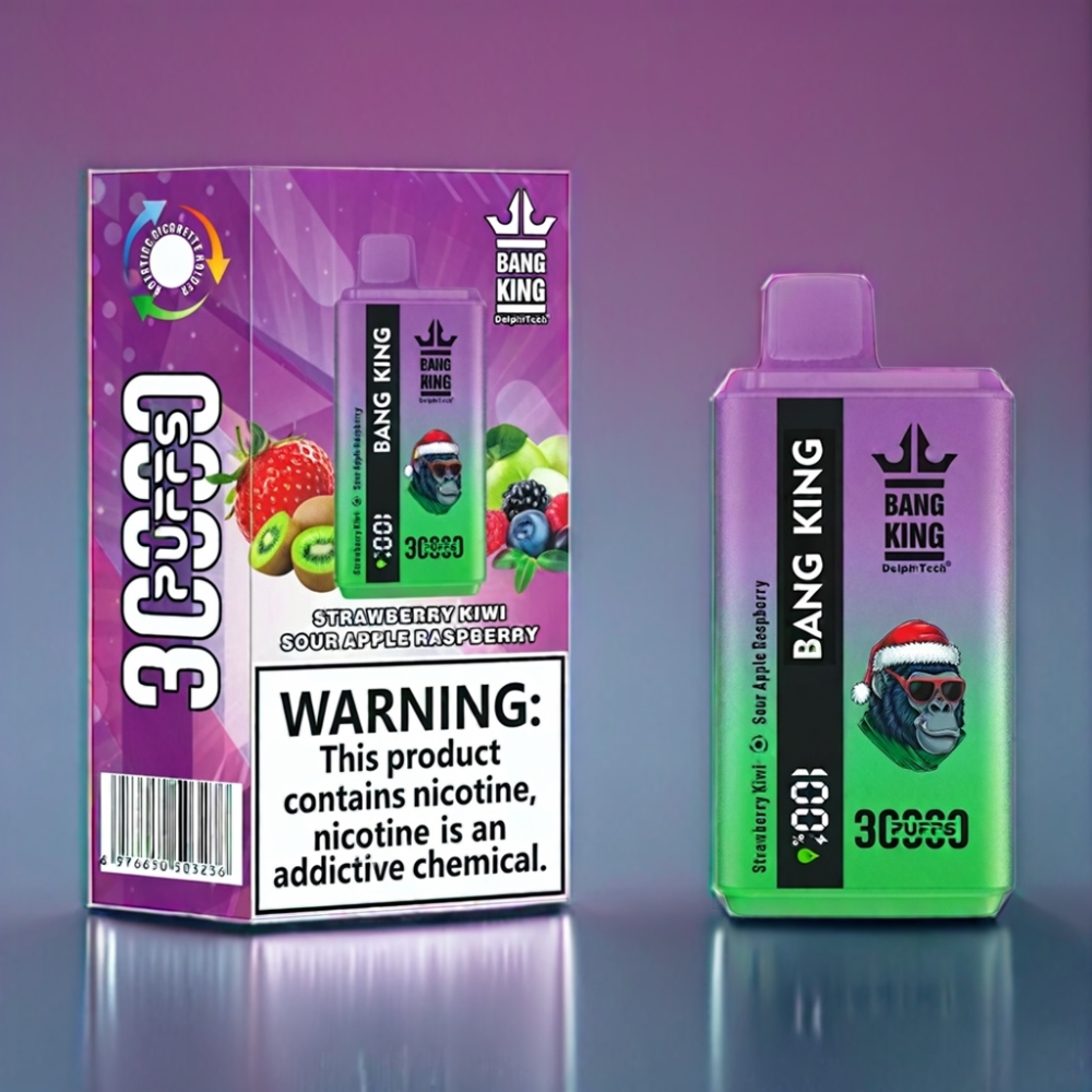 Bang King 36ml Engros Danmark Jordbær Kiwi Sur Æble Hindbær