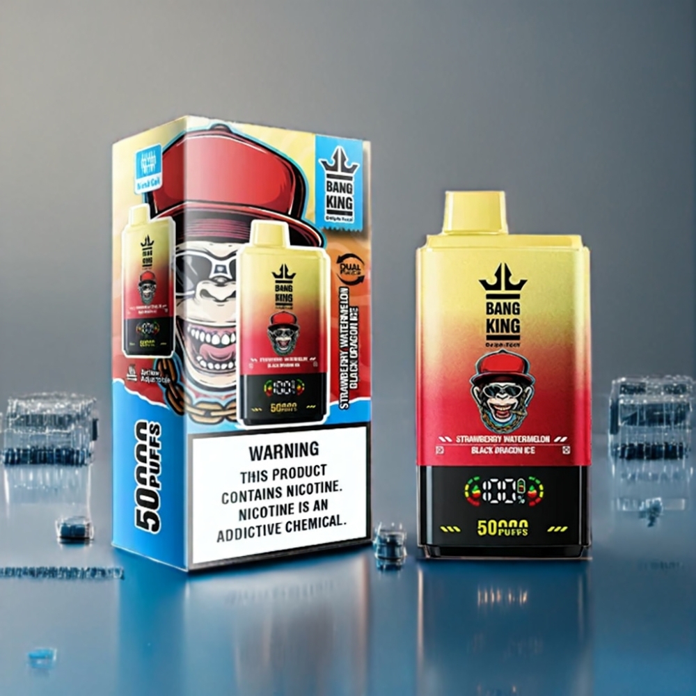 Bang King 50000 Engros Danmark Bær Vandmelon Sort Drage Is 850mAh