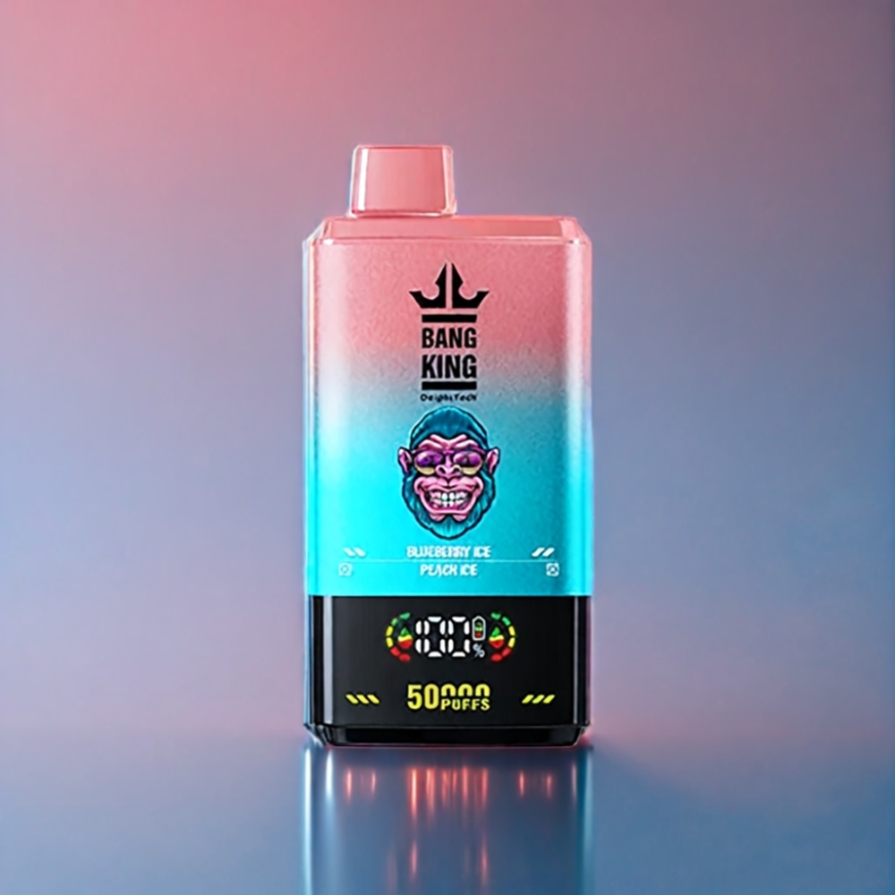 Bang King 50000 Engros Danmark Disposable Blåbær Is Fersken Is 50ml